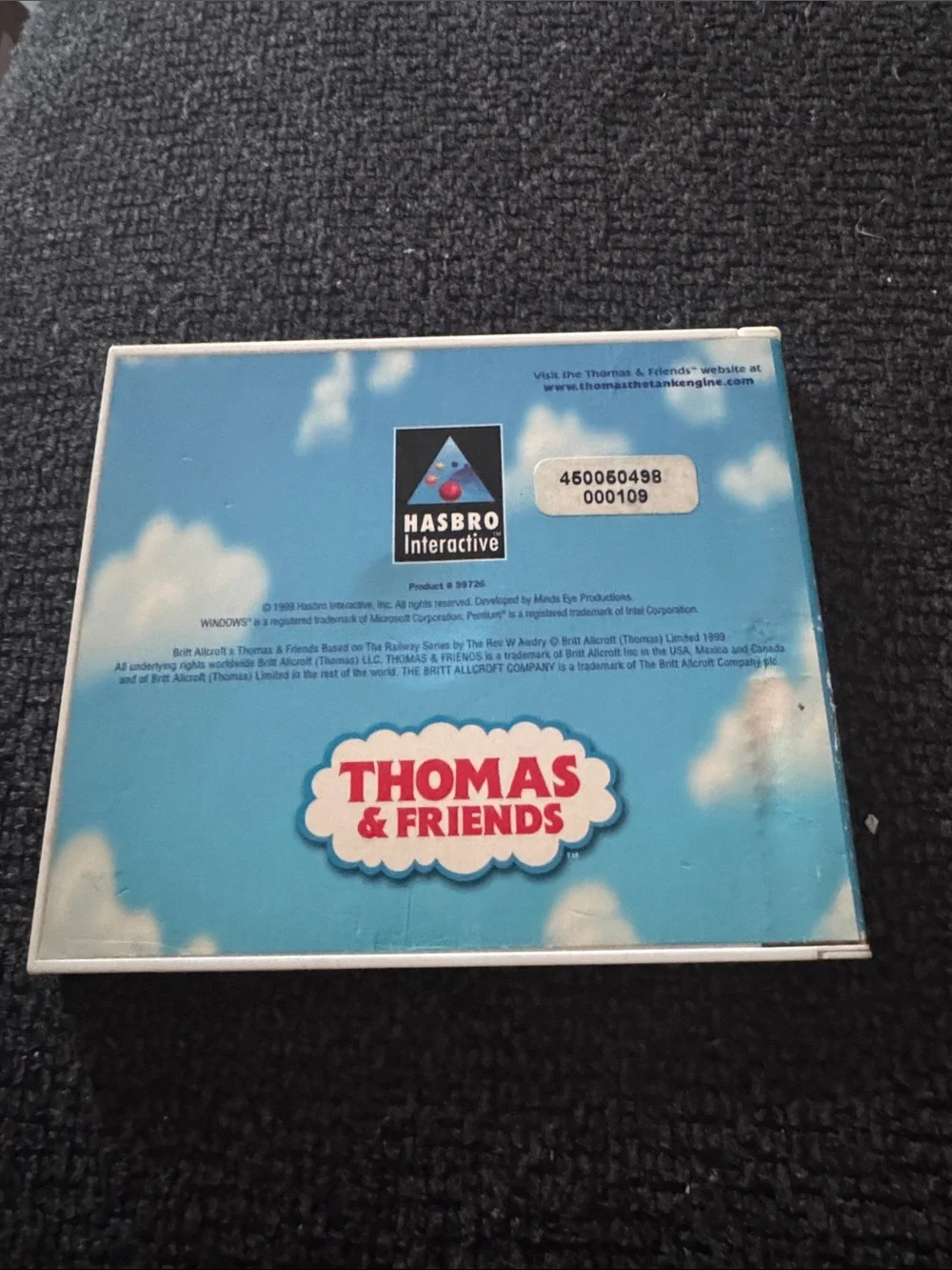 Hasbro Thomas & Friends CD-ROM - Blue and White Cover